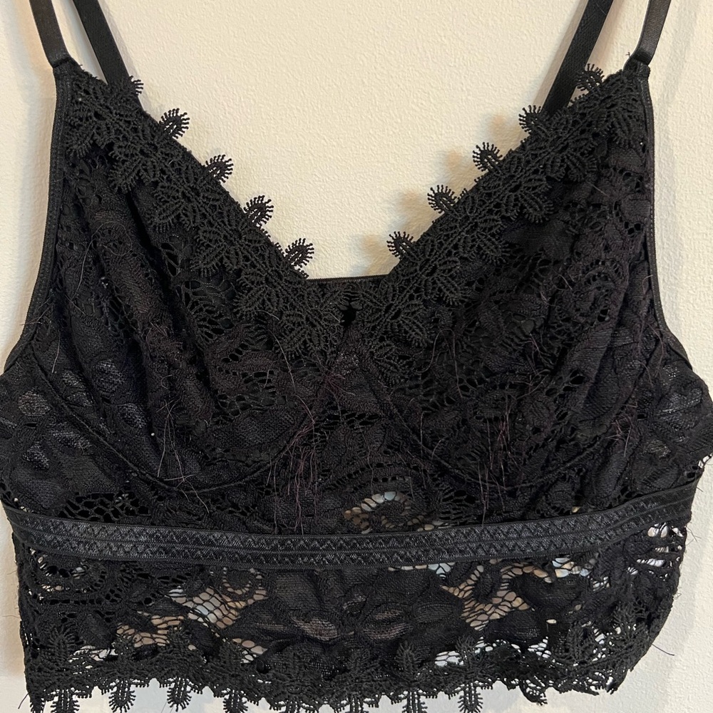Cupshe Black Lace Bandeau